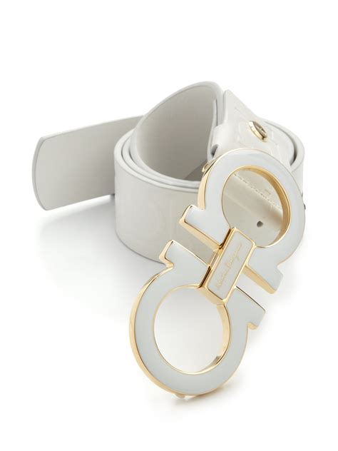 white ferragamo belt cheap